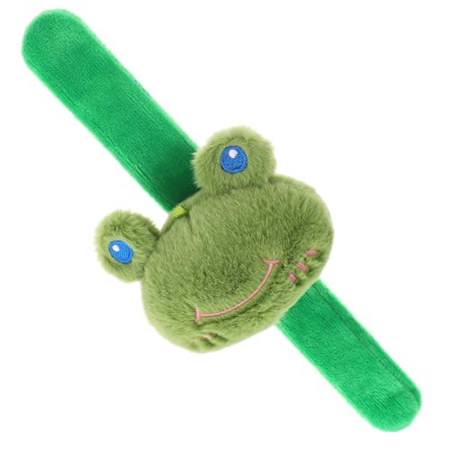 VOSAREA Frosch-schlagarmband, Plüsch-stofftier-armband, Schnapp-armband, Geldbörse Für Kinder, Bezauberndes Tier-schlagarmband, Münzgeldbörse, Weiches Und Kuscheliges Frosch-design Für VOSAREA Frosch-schlagarmband, Plüsch-stofftier-armband, Schnapp-armband, Geldbörse Für Kinder, Bezauberndes Tier-schlagarmband, Münzgeldbörse, Weiches Und Kuscheliges Frosch-design Für von VOSAREA