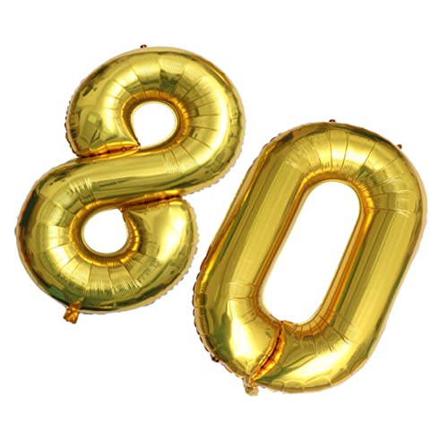 VOSAREA Goldene Zahl 80 Folienballons Party Dekoration Für Geburtstag Und Jubiläum Jumbo Folienballons Für Feier Und Foto Requisiten VOSAREA Goldene Zahl 80 Folienballons Party Dekoration Für Geburtstag Und Jubiläum Jumbo Folienballons Für Feier Und Foto Requisiten von VOSAREA