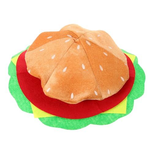 VOSAREA Lustige Jungen Und Mädchen Hüte Hamburger Kopfbedeckung Für Leistung Kostüm Hut Requisite Fast Food Themen von VOSAREA