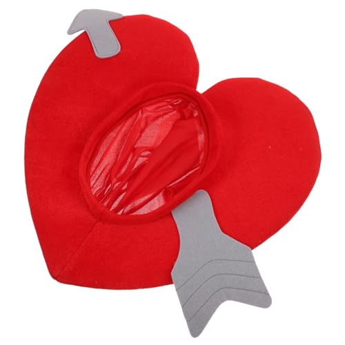 VOSAREA Herzförmiger Foto-requisiten-hut, Valentinstag-zubehör Für Party-verkleidung Und Lustige Cosplay-kostüme von VOSAREA