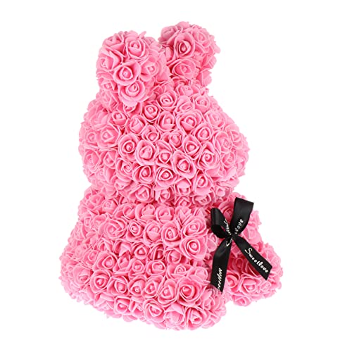 VOSAREA Kaninchen Dekoration Einzigartiges Rabbit Ornament für Stilvolle Schreibtischgestaltung Perfektes für Besondere Anlässe und Romantische Feiertage für Wohnzimmer Schlafzimmer von VOSAREA
