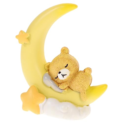 VOSAREA Kreative Bär Und Mond Kuchen Dekoration Resin Tortendeko Für Geburtstagsfeiern Niedlicher Bär Mit Mond Perfekt Als Kuchenornament Für Kindergeburtstage VOSAREA Kreative Bär Und Mond Kuchen Dekoration Resin Tortendeko Für Geburtstagsfeiern Niedlicher Bär Mit Mond Perfekt Als Kuchenornament Für Kindergeburtstage von VOSAREA