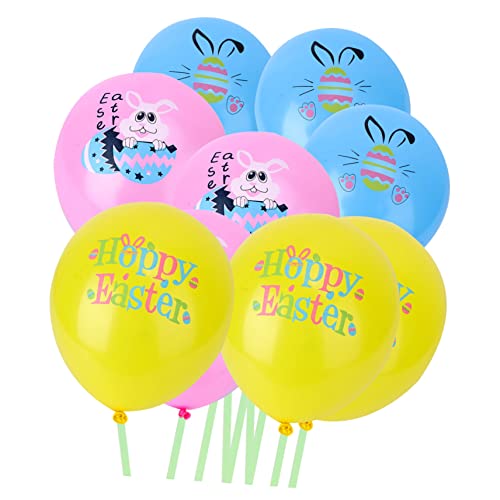 VOSAREA Latexballons Mit Cartoon Motiven Bunte Party Dekoration Für Ostern Pink Und Ideal Für Festlichkeiten Und Feiern von VOSAREA
