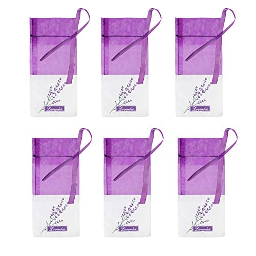 VOSAREA Lavendelbeutel Leere Säckchen Organzabeutel Lavendel Duftsäckchen Säckchen Organza Säckchen Kordelzugbeutel zum Befüllen, 30 Stück, Dunkel Lila von VOSAREA