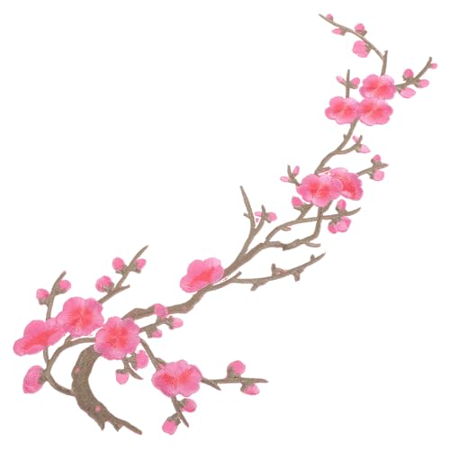 VOSAREA Pflaumenblüten Applikation Patch für Kleidung Rosa Blütenstickerei Aufnäher Aufbügeln für Hochzeitskleider Scrapbooking und DIY Handarbeiten VOSAREA Pflaumenblüten Applikation Patch für Kleidung Rosa Blütenstickerei Aufnäher Aufbügeln für Hochzeitskleider Scrapbooking und DIY Handarbeiten von VOSAREA