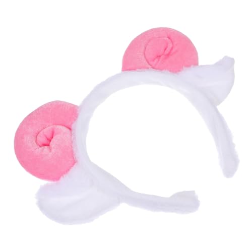 VOSAREA Plüsch Schafhörner Haarreif für Cosplay und Halloween Partys Niedlicher Tierkopfschmuck mit Elastischem Design für Verschiedene Anlässe und Altersgruppen von VOSAREA
