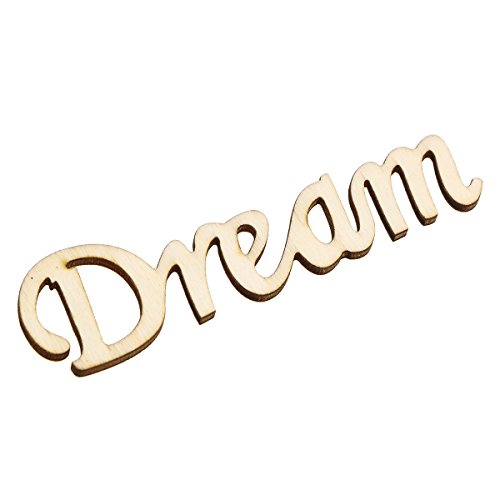 VOSAREA Schriftzug Holz Dream Vintage Buchstaben und Zeichen Wand Dekoration 11x2,8x0,2cm VOSAREA Schriftzug Holz Dream Vintage Buchstaben und Zeichen Wand Dekoration 11x2,8x0,2cm von VOSAREA