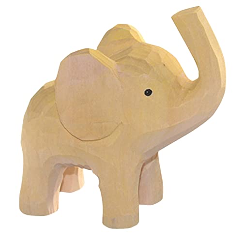 VOSAREA Statue Handgefertigte Dekofigur Für Tisch Und Wohnaccessoires Geeignet Für Büro Und Kinderzimmer Langlebigem Lindenholz von VOSAREA