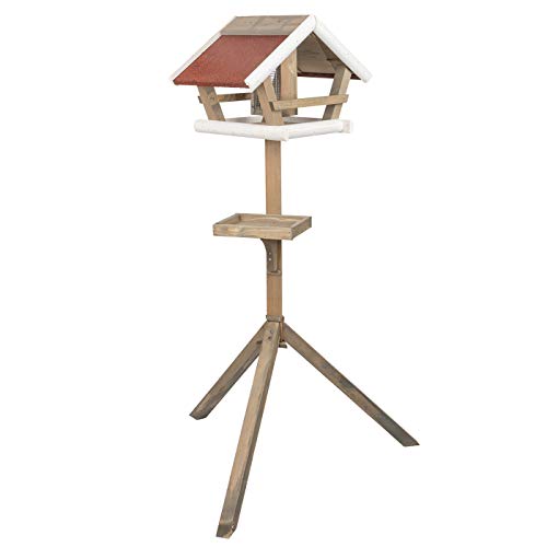 VOSS.garden Vogelhaus „Birdy“ mit Ständer, Futtersilo und Futtertisch, Futterhaus aus Holz, 30 x 48 x 123cm VOSS.garden Vogelhaus „Birdy“ mit Ständer, Futtersilo und Futtertisch, Futterhaus aus Holz, 30 x 48 x 123cm von VOSS.garden