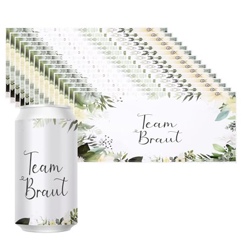 15 Stück JGA Aufkleber für Prosecco Dosen Hochzeit Team Braut Dosen Aufkleber Flaschen Sticker für Hochzeit Getränkedosen Selbstklebende Sticker für Junggesellinnenabschied Party 15 Stück JGA Aufkleber für Prosecco Dosen Hochzeit Team Braut Dosen Aufkleber Flaschen Sticker für Hochzeit Getränkedosen Selbstklebende Sticker für Junggesellinnenabschied Party von VOSSOT