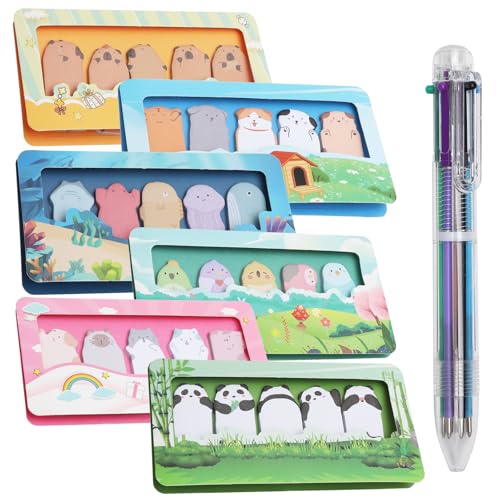6 Set Haftnotizen aus Papier,900 Blatt Haftstreifen, Kleine Sticky Notes,Index Tabs klebezettel,Cartoon Haftnotizen Sticky Notes, klein zum Markieren Hervorheben Geschenke für Schüler Kinder 6 Set Haftnotizen aus Papier,900 Blatt Haftstreifen, Kleine Sticky Notes,Index Tabs klebezettel,Cartoon Haftnotizen Sticky Notes, klein zum Markieren Hervorheben Geschenke für Schüler Kinder von VOSSOT