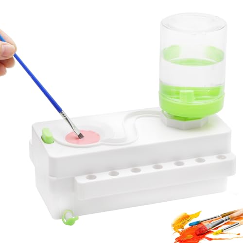 Pinselreiniger Bürstenspüler, Künstlerbedarf Bürstenspüler für Acryl, Multifunktionaler Pinsel Reiniger, Make up Pinsel für Öl, Brush Rinser Wasserkreislaufspüler, Acryl, Aquarell, Malerei (Grün) Pinselreiniger Bürstenspüler, Künstlerbedarf Bürstenspüler für Acryl, Multifunktionaler Pinsel Reiniger, Make up Pinsel für Öl, Brush Rinser Wasserkreislaufspüler, Acryl, Aquarell, Malerei (Grün) von VOSSOT