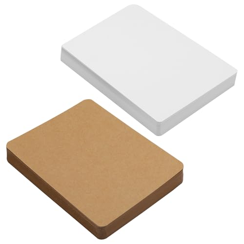 VOSSOT 100 Stück A6 Kraftpapier Karten,14,8 x 10,5 cm Karteikarten,300 g/m² Postkarten Blanko Karten Blanko,Kraftkarton zum Drucken,A6-Karton,Druckbar Postkarten für Drucken,Einladungen,Grußkarten VOSSOT 100 Stück A6 Kraftpapier Karten,14,8 x 10,5 cm Karteikarten,300 g/m² Postkarten Blanko Karten Blanko,Kraftkarton zum Drucken,A6-Karton,Druckbar Postkarten für Drucken,Einladungen,Grußkarten von VOSSOT