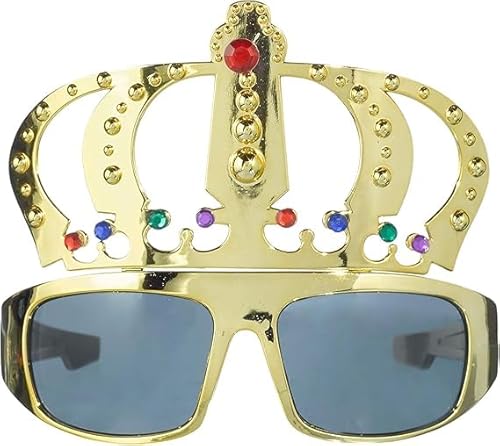 VOSSOT Krone König Lustige Sonnenbrille,Gold Brille,Party Brillen Lustig,Hässliche Sonnenbrillen,Sunglasses Männer Accessoires,Geburtstagskönigin-brille Spassbrillen für Heren und Frauen Party VOSSOT Krone König Lustige Sonnenbrille,Gold Brille,Party Brillen Lustig,Hässliche Sonnenbrillen,Sunglasses Männer Accessoires,Geburtstagskönigin-brille Spassbrillen für Heren und Frauen Party von VOSSOT