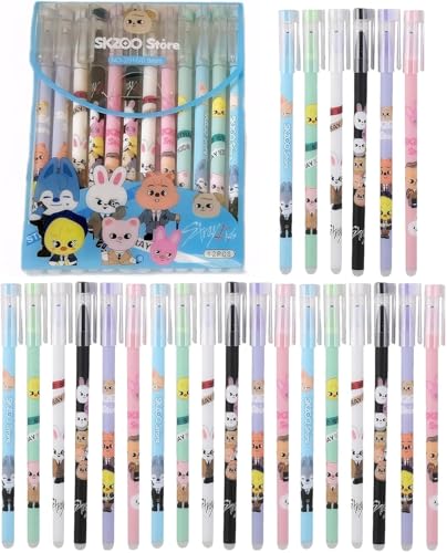 VOSSOT Stray Kids Merch Stray Kids 24 Stifte Set, 6 Verschiedene Skzoo Designs, Kpop Merch Geschenke Perfektes für Kpop Fans Gelstifte Radierbar Stifte Kugelschreiber Kinder VOSSOT Stray Kids Merch Stray Kids 24 Stifte Set, 6 Verschiedene Skzoo Designs, Kpop Merch Geschenke Perfektes für Kpop Fans Gelstifte Radierbar Stifte Kugelschreiber Kinder von VOSSOT