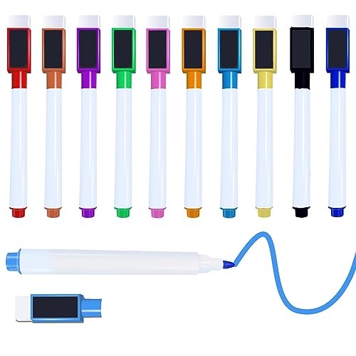 VOTON Whiteboard Marker, 10 Farbe Magnetische Whiteboard Stifte und Radiergummi Set Fine Tip folienstift abwischbar und Dry Wipe Markers VOTON Whiteboard Marker, 10 Farbe Magnetische Whiteboard Stifte und Radiergummi Set Fine Tip folienstift abwischbar und Dry Wipe Markers von VOTON
