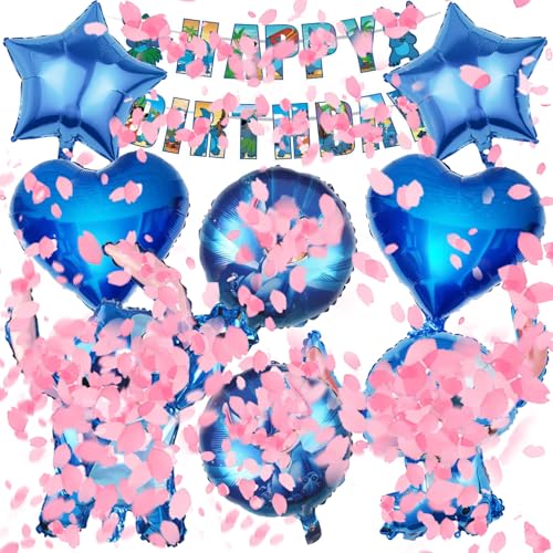 VOVhpbidy 9 Stück Stitc Luftballons Geburtstag Set Junge, Stitc Geburtstagsdeko Folienballon, Kindergeburtstag Luftballons, Geburtstag Party Deko Ballons Set für Kinder VOVhpbidy 9 Stück Stitc Luftballons Geburtstag Set Junge, Stitc Geburtstagsdeko Folienballon, Kindergeburtstag Luftballons, Geburtstag Party Deko Ballons Set für Kinder von VOVhpbidy