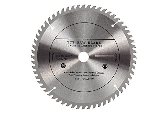 Hochwertiges Kreissägeblatt, 230 mm für Holz-Trennscheiben, Kreissägeblatt 230 mm x 22,23 mm (20 mm und 16 mm) x 40 Zähne von VOYTO