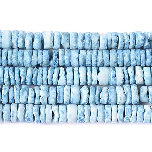 170–420 Stück/Streifen, natürliche Heishi-Perlen, flache gefärbte Muschelperlen für Schmuckherstellung, Armband, handgefertigte Ohrringe, Halsketten, Geschenk, Blau 170–420 Stück/Streifen, natürliche Heishi-Perlen, flache gefärbte Muschelperlen für Schmuckherstellung, Armband, handgefertigte Ohrringe, Halsketten, Geschenk, Blau von VOZAR