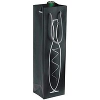 25 VP Flaschenbeutel bottle bag schwarz/silber 9,5 x 38,0 cm 25 VP Flaschenbeutel bottle bag schwarz/silber 9,5 x 38,0 cm von VP