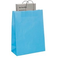 50 VP Papier-Tragetaschen Toptwist aquamarin 32,0 x 42,0 cm von VP