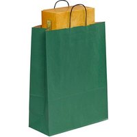 50 VP Papier-Tragetaschen Toptwist grün 32,0 x 42,0 cm von VP