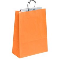 50 VP Papier-Tragetaschen Toptwist orange 32,0 x 42,0 cm von VP