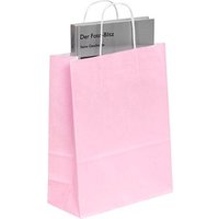50 VP Papier-Tragetaschen Toptwist pink 24,0 x 31,0 cm von VP