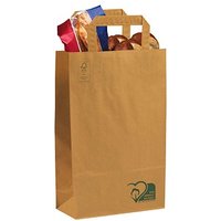 50 VP Papier-Tragetaschen braun 22,0 x 36,0 cm von VP