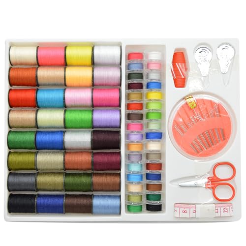 70 Stück Nähgarn Sortiment Set,64 Farben NäHgarn,Nähmaschinengarn und Unterfadenspulen,Nähgarn für nähmaschine und Hand 70 Stück Nähgarn Sortiment Set,64 Farben NäHgarn,Nähmaschinengarn und Unterfadenspulen,Nähgarn für nähmaschine und Hand von VPB