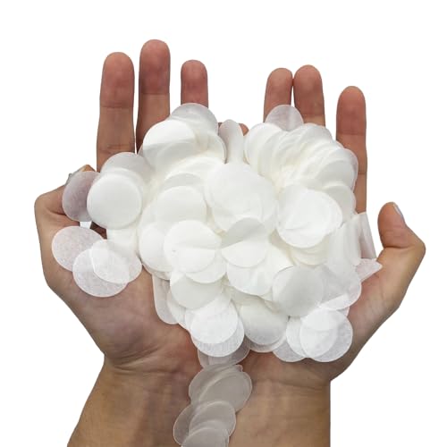 Papier Konfetti Tisch Streu Deko,Konfetti Weiß Runde Tissue Confetti für Hochzeitsfeiern Geburtstag Party Goldene Hochzeit Feier Junggesellinnenabschied Papier Konfetti Tisch Streu Deko,Konfetti Weiß Runde Tissue Confetti für Hochzeitsfeiern Geburtstag Party Goldene Hochzeit Feier Junggesellinnenabschied von VPB