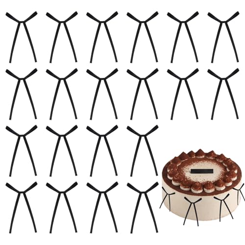 Kleine schwarze Schleifenkuchen, Mini-Schleifen, DIY-Dekorationen, Picks, Kindergeburtstag, Hochzeit, Party, Babyparty, Kuchendekorationen, Zubehör für Pops, Süßigkeiten, Leckerei-Tüten, Geschenk, Kleine schwarze Schleifenkuchen, Mini-Schleifen, DIY-Dekorationen, Picks, Kindergeburtstag, Hochzeit, Party, Babyparty, Kuchendekorationen, Zubehör für Pops, Süßigkeiten, Leckerei-Tüten, Geschenk, von VPB