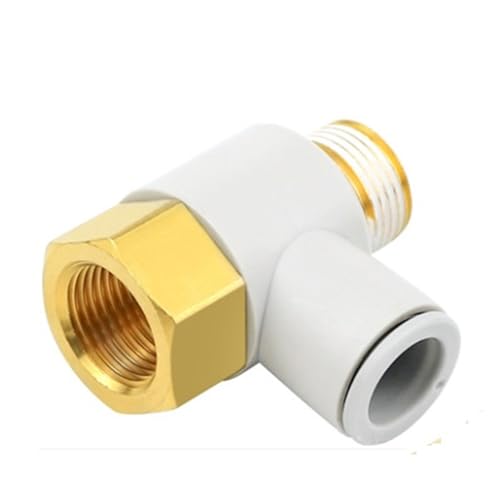 VPCPWTYZY 10 Stück pneumatische Verschraubung der Serie KQ2VF mit Einzelkopf, Innen-/Außenverschraubung (KQ2VF04-12 mit M5/01-04AS-Adaptern) catholic(KQ2VF08-01AS (10PCS)) von VPCPWTYZY