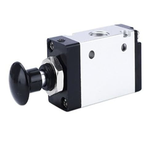 VPCPWTYZY 2-Wege-3-Port-Pneumatik-Handventil (3R210-08/4R210-08) mit Armaturen und Schalldämpfer catholic(4R210-08,Only Valve) von VPCPWTYZY