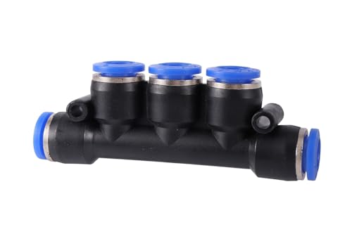 VPCPWTYZY 20 Stück 5-Wege-Pneumatikanschlüsse der PK-Serie – 6 mm/8 mm Schnellsteckverbindungen for Luft- und Wasserschläuche catholic(8MM) von VPCPWTYZY