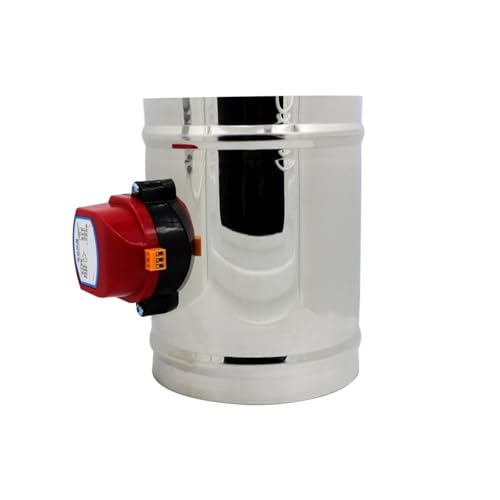 VPCPWTYZY Elektrisches HVAC-Luftdämpferventil 51/80/100/125/150/200 mm, motorisierter Kanaldämpfer aus Edelstahl, AC220V catholic(YT-80) von VPCPWTYZY
