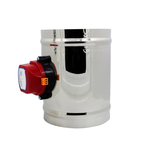 VPCPWTYZY Elektrisches motorisiertes Dämpferventil for Luftkanalentlüftung – AC 24 V/DC 12 V, HVAC-Belüftung (80–400 mm Durchmesser), 1 Stück catholic(DC24V,OD200mm) von VPCPWTYZY