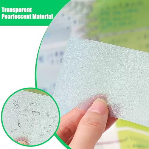 VPOUERY 105 Stück Transparente Haftnotizen - sticky notes, Abreißbare, klare HaftnotizenSelbstklebend, Wasserdicht und Leicht zu Beschreiben von VPOUERY