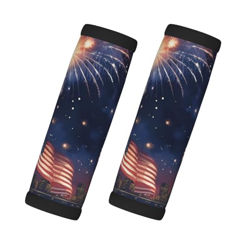 Amerikanische Flagge, Feuerwerk, einfache Identifizierung und bequemer Griff, Gepäckgriff, Wickelgriffe, 2 Packungen Amerikanische Flagge, Feuerwerk, einfache Identifizierung und bequemer Griff, Gepäckgriff, Wickelgriffe, 2 Packungen von VPPUR
