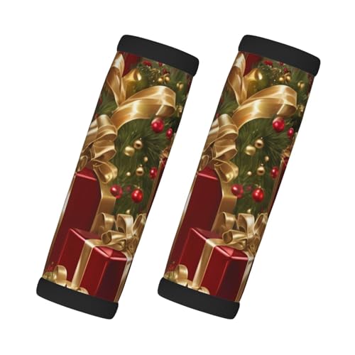 Gepäckgriffe, Motiv: Merry Christmas, einfache Identifizierung und bequemer Griff, 2 Packungen von VPPUR