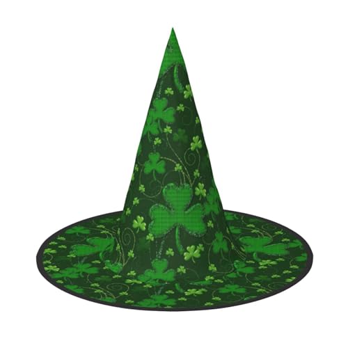 VPPUR Hintergrund St. Patrick's Day Glitzer Druck Zauberer Hut Erwachsene Karneval Halloween Hut Party Zubehör Mottopartys Cosplay VPPUR Hintergrund St. Patrick's Day Glitzer Druck Zauberer Hut Erwachsene Karneval Halloween Hut Party Zubehör Mottopartys Cosplay von VPPUR
