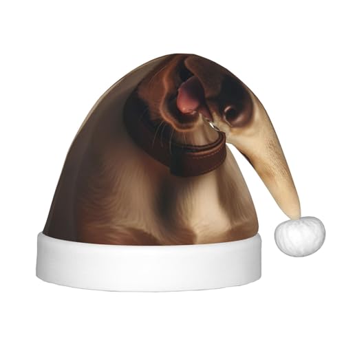VPPUR Niedlicher Labrador-Hunde-Druck, Weihnachtsmann-Kopfbedeckung für Uni, Weihnachtszubehör, Geschenke und Weihnachtsmütze, Outdoor-Party VPPUR Niedlicher Labrador-Hunde-Druck, Weihnachtsmann-Kopfbedeckung für Uni, Weihnachtszubehör, Geschenke und Weihnachtsmütze, Outdoor-Party von VPPUR
