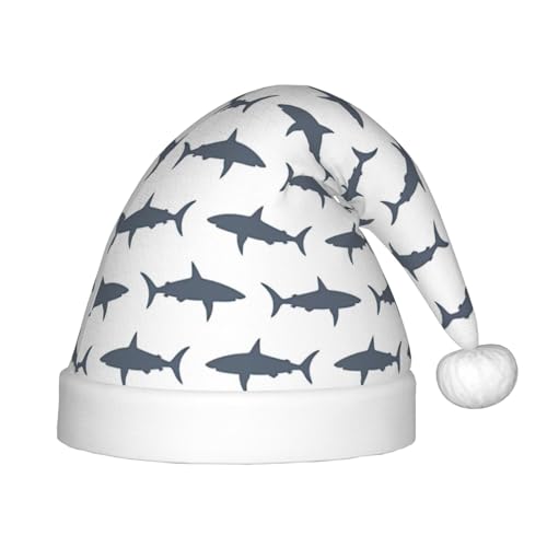 VPPUR Weihnachtsmann-Kopfbedeckung mit Fisch- und Hai-Aufdruck, Uni, Weihnachtszubehör, Geschenke und Weihnachtsmütze, Outdoor-Party VPPUR Weihnachtsmann-Kopfbedeckung mit Fisch- und Hai-Aufdruck, Uni, Weihnachtszubehör, Geschenke und Weihnachtsmütze, Outdoor-Party von VPPUR