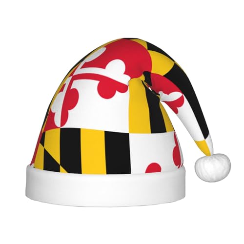 VPPUR Weihnachtsmann-Kopfbedeckung mit Flagge von Maryland, Uni, Weihnachtszubehör, Geschenke und Weihnachtsmütze, Outdoor-Party VPPUR Weihnachtsmann-Kopfbedeckung mit Flagge von Maryland, Uni, Weihnachtszubehör, Geschenke und Weihnachtsmütze, Outdoor-Party von VPPUR