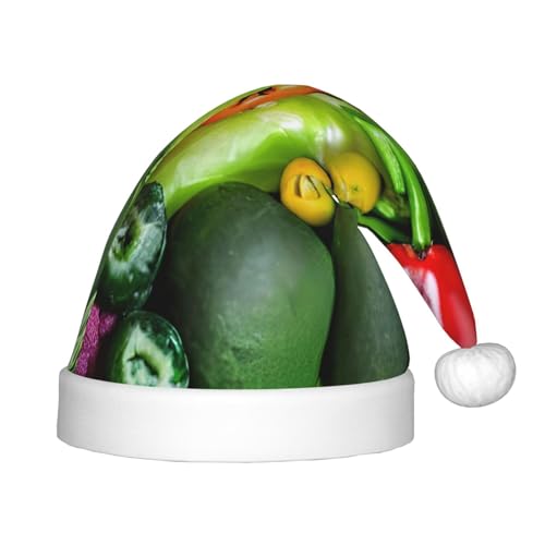 VPPUR Weihnachtsmann-Kopfbedeckung mit frischem Gemüse, Obst, Uni, Weihnachtszubehör, Geschenke und Weihnachtsmütze, Outdoor-Party VPPUR Weihnachtsmann-Kopfbedeckung mit frischem Gemüse, Obst, Uni, Weihnachtszubehör, Geschenke und Weihnachtsmütze, Outdoor-Party von VPPUR
