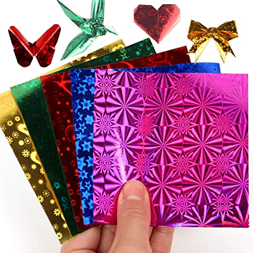 VPbao 80 gsm 7 x 7 cm 85 Stück Laser-Filzstifte, Origami-Papier, Kinder, einseitig, Kreativ, Kunst, Basteln, glänzende Farben VPbao 80 gsm 7 x 7 cm 85 Stück Laser-Filzstifte, Origami-Papier, Kinder, einseitig, Kreativ, Kunst, Basteln, glänzende Farben von VPbao
