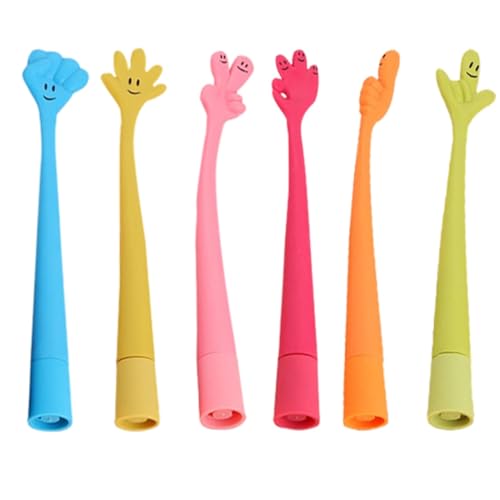 Cartoon-Kugelschreiber für Kinder, 6 Stück Lustige Cartoon Biegbar Finger Kugelschreiber, Niedliche Stifte aus Silikon, Vergeben Schreibwaren für Schüler und Kinder, für Geburtstag Kinder Party Cartoon-Kugelschreiber für Kinder, 6 Stück Lustige Cartoon Biegbar Finger Kugelschreiber, Niedliche Stifte aus Silikon, Vergeben Schreibwaren für Schüler und Kinder, für Geburtstag Kinder Party von VQEOEOT