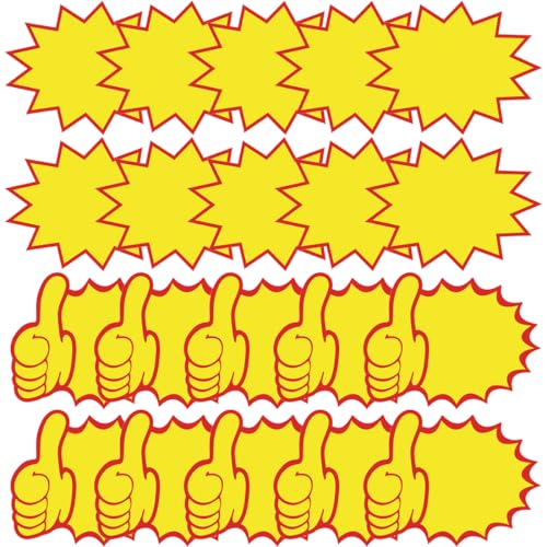 Preisschilder, 30 Stück Fluoreszierende Zeichen Platzen Papier, Verkaufsschild, Aktionsetiketten, Starburst Zeichen Price Stickers, Preisetiketten Schilder, Für Supermärkten, Geschäft, Party, Gelb Preisschilder, 30 Stück Fluoreszierende Zeichen Platzen Papier, Verkaufsschild, Aktionsetiketten, Starburst Zeichen Price Stickers, Preisetiketten Schilder, Für Supermärkten, Geschäft, Party, Gelb von VQEOEOT