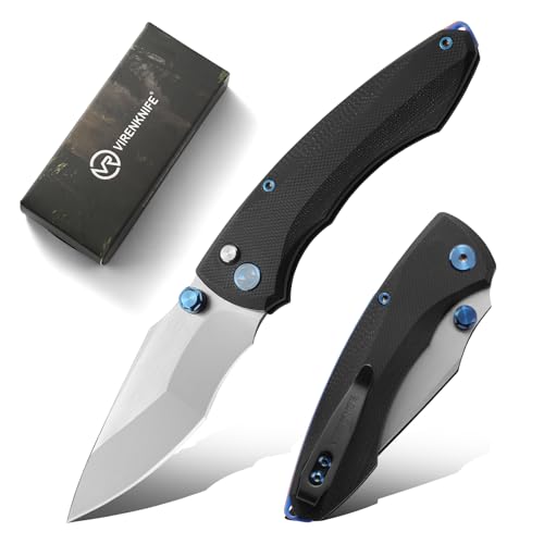 VIRENKNIFE Klappmesser, 17,8CM Taschenmesser, EDC Messer mit G10 Griff und Taschenclip, Taschenmesser mit Linerlock und Kugellager, geeignet für Camping, Wandern, als Sammlung und Geschenk verwendbar VIRENKNIFE Klappmesser, 17,8CM Taschenmesser, EDC Messer mit G10 Griff und Taschenclip, Taschenmesser mit Linerlock und Kugellager, geeignet für Camping, Wandern, als Sammlung und Geschenk verwendbar von VR VIRENKNIFE