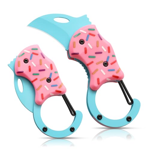 VIRENKNIFE Klappmesser Taschenmesser,Schlüsselanhänger Messer,Mini EDC Messer,Klappbares Universalmesser mit einzigartigem Donut-Design,für Outdoor,Camping,Angeln VIRENKNIFE Klappmesser Taschenmesser,Schlüsselanhänger Messer,Mini EDC Messer,Klappbares Universalmesser mit einzigartigem Donut-Design,für Outdoor,Camping,Angeln von VR VIRENKNIFE